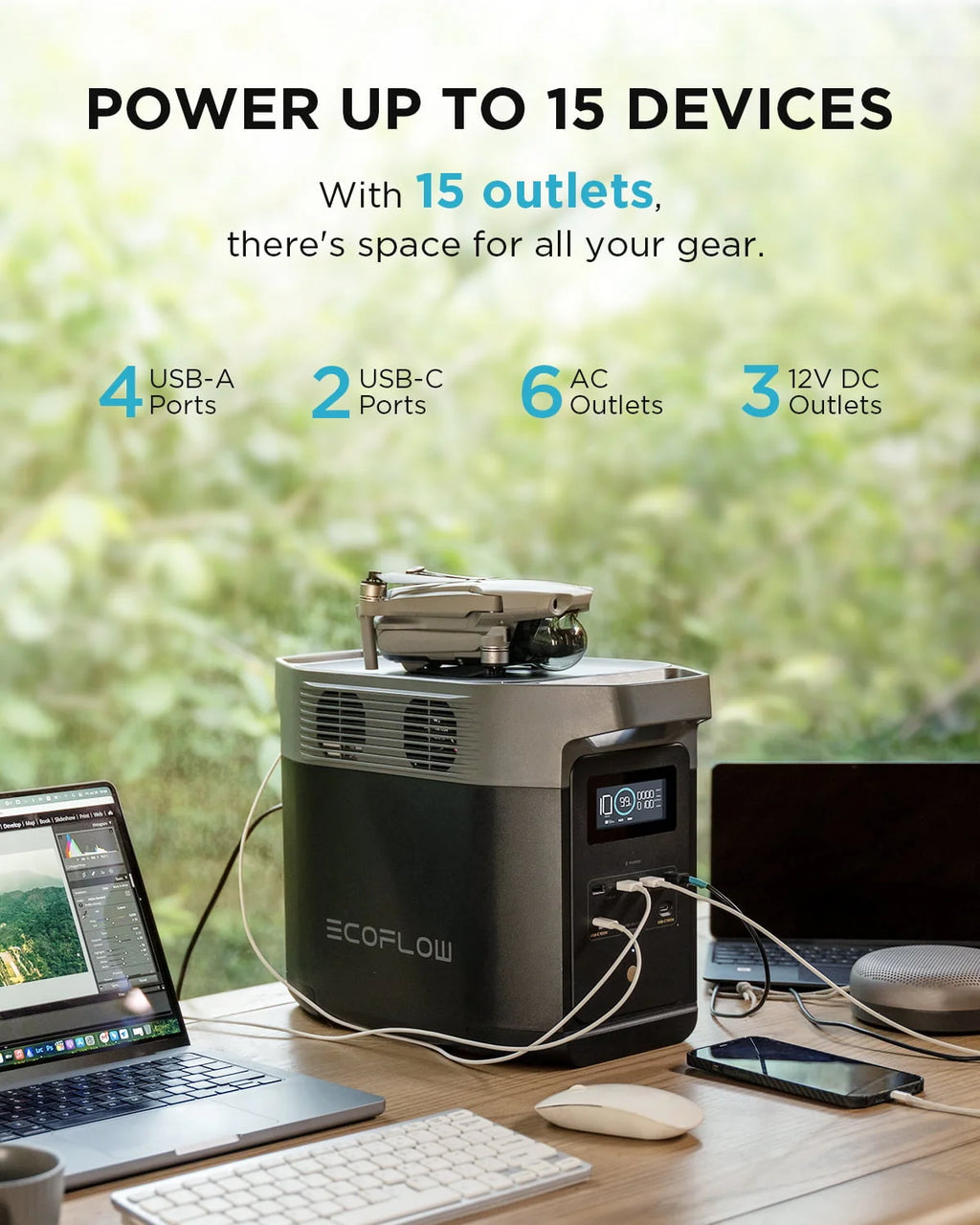 Portable Power Station with Smart Extra Battery Q34797