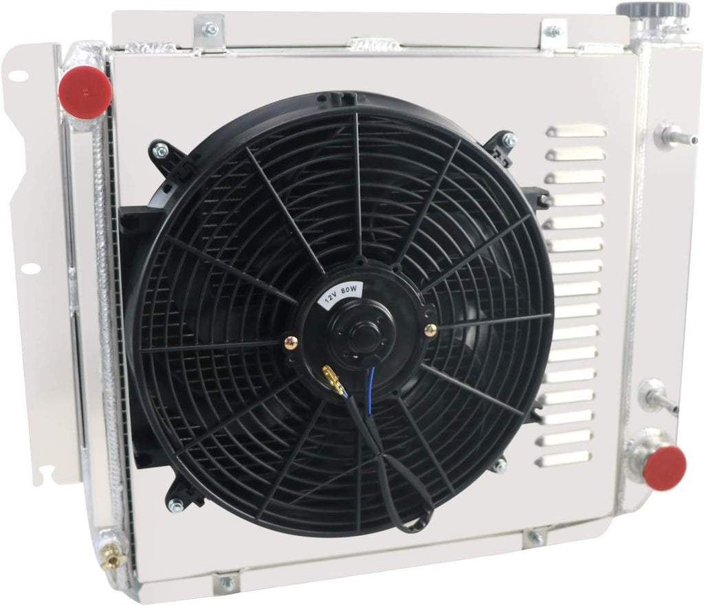 4 Row All Aluminum Radiator with Shroud Fan Z1133