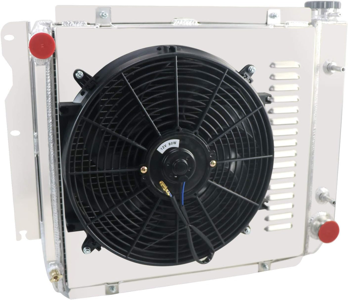 4 Row All Aluminum Radiator with Shroud Fan Z1133