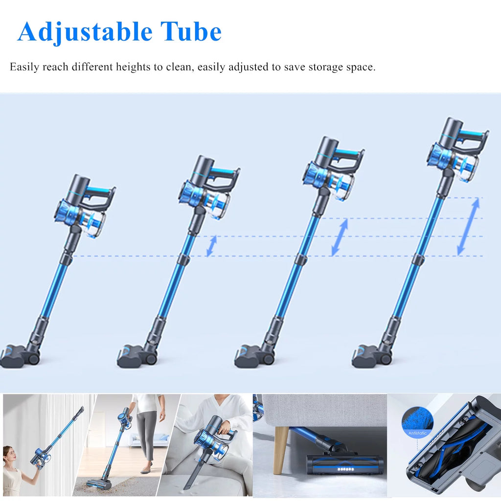 Cordless Stick Vacuum Cleaner Blue W692
