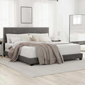 Charcoal Fabric Upholstered Queen Bed B1226