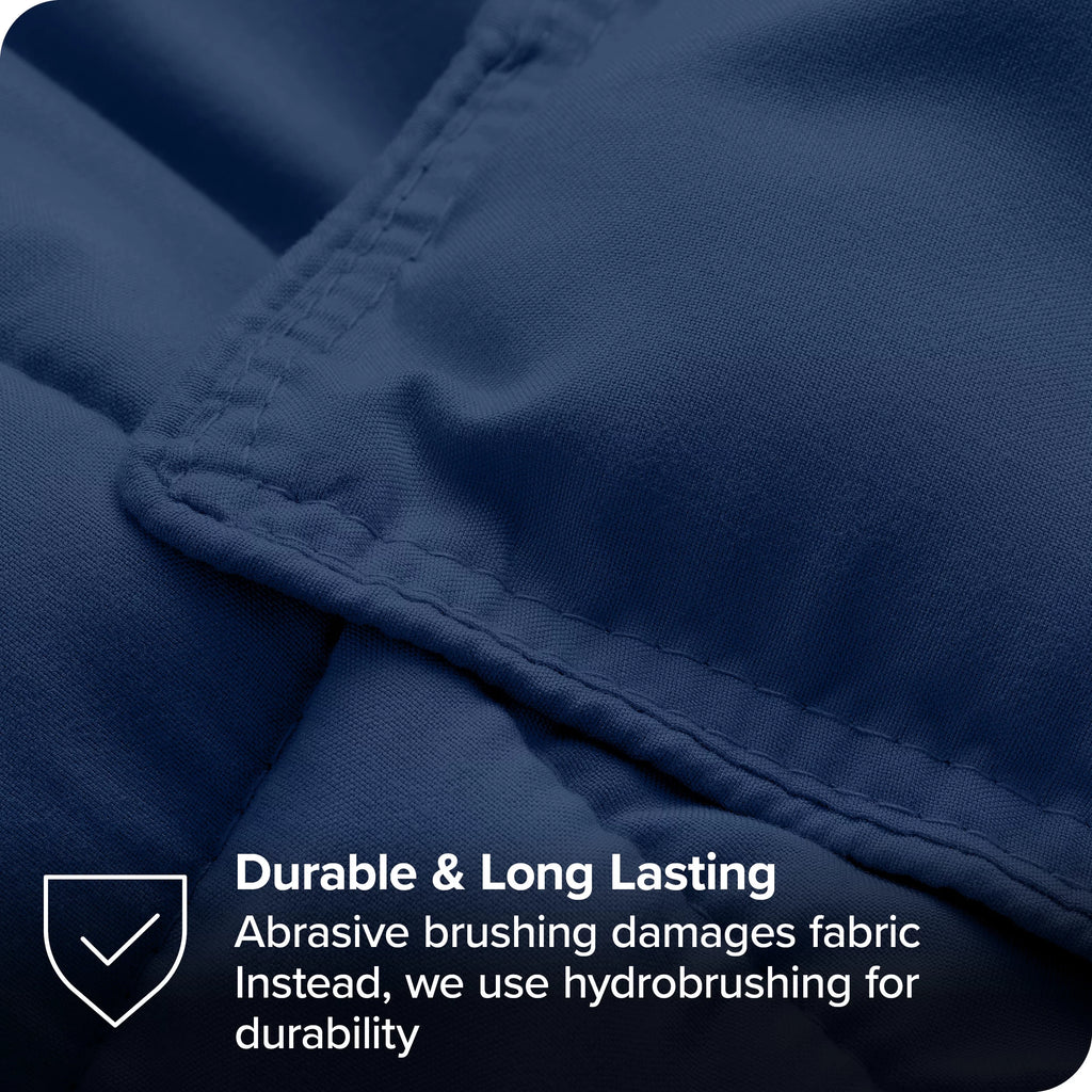 Queen Dark Blue Down Alternative Comforter Set T678