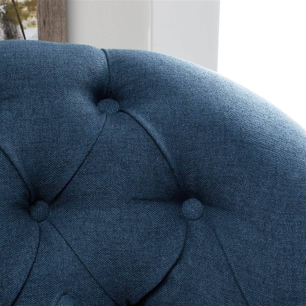 Tufted Club Chair in Dark Blue Q4932