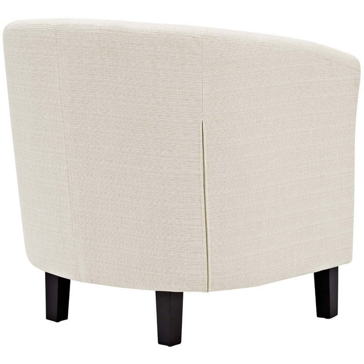 Beige 2 Piece Tufted Polyester Fabric Arm Chair Set V1587