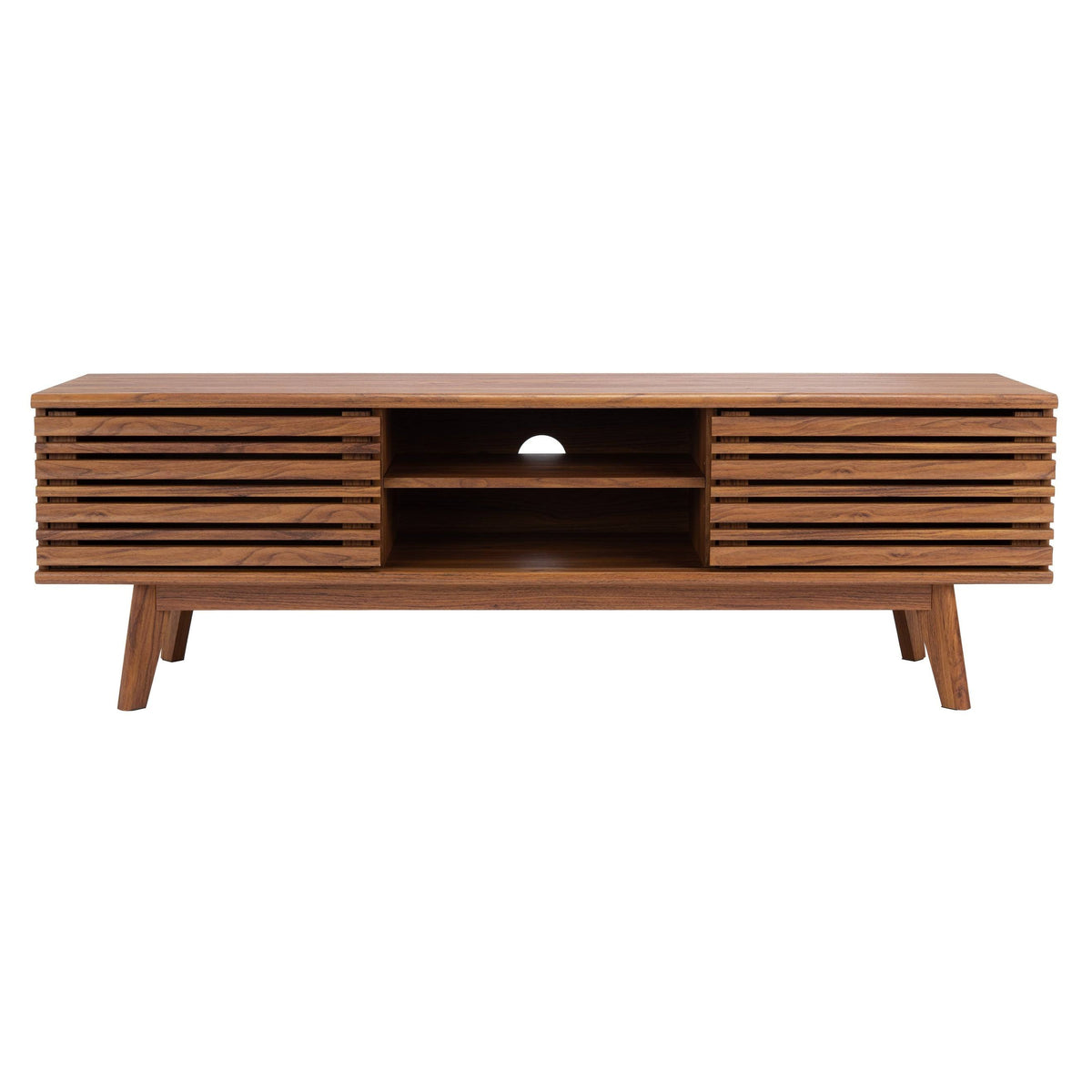 Walnut 2-Shelf Media Stand J752078
