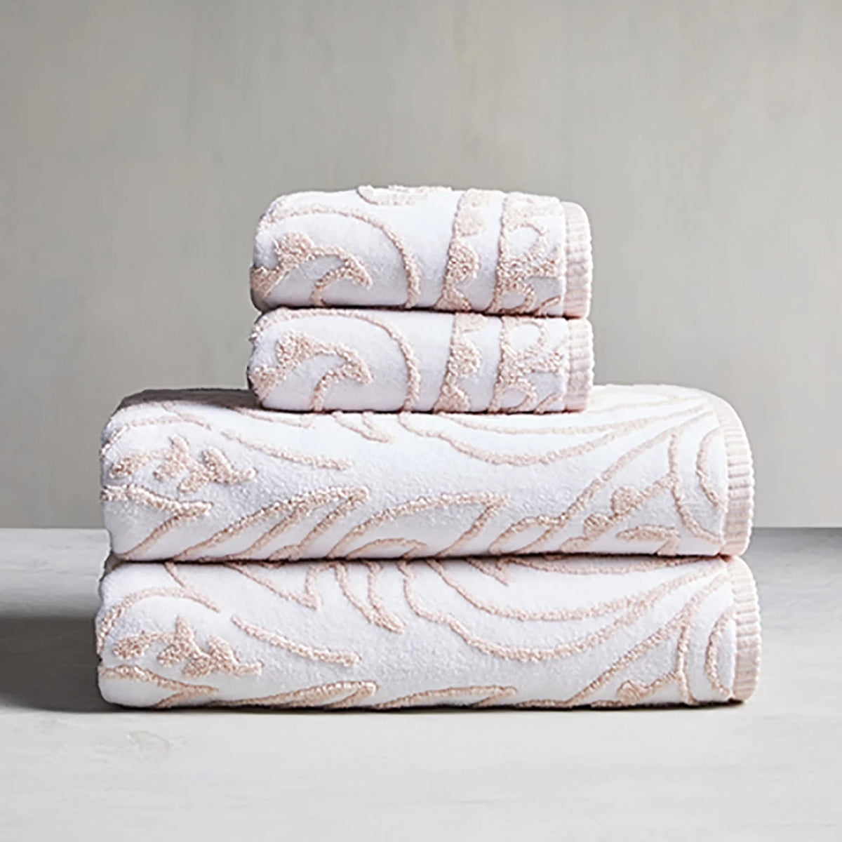 6 Piece Heathered Towel Set T264