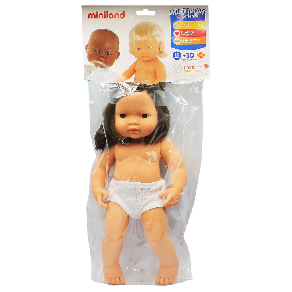 Caucasian Brunette Girl Baby Doll U6812
