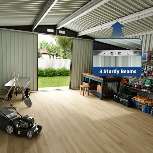 All-Weather Resin Shed with Window, Lockable Door and Vents Z1840