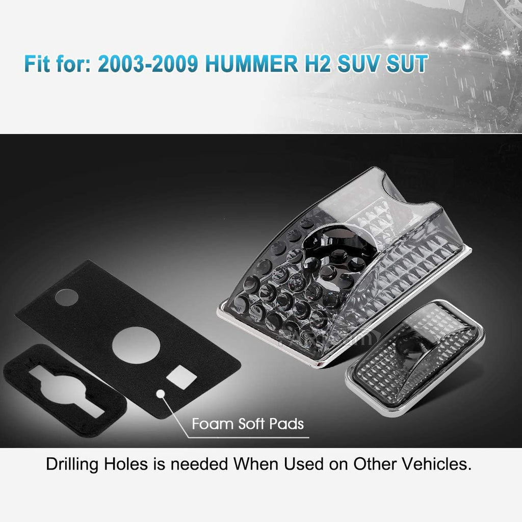 Smoked Housing Cab Roof Lights with T10 Halogen Bulbs Z9308