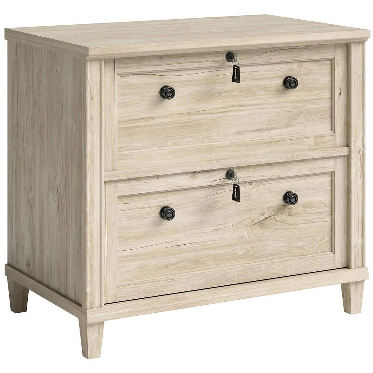 3-Piece Credenza Desk Hutch and Lateral File Cabinet L77331