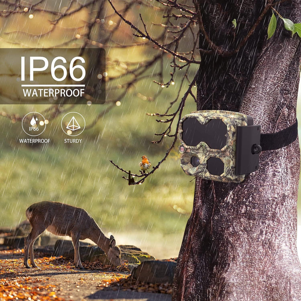 Pack of 2 Mini 12MP 1080P Waterproof Game Camera with Night Vision Motion Activated Video Cam D5052