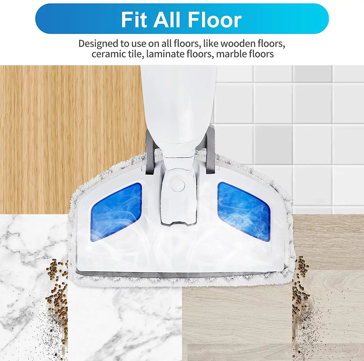 6 Pack Washable Steam Mop Pads Replacement T10785