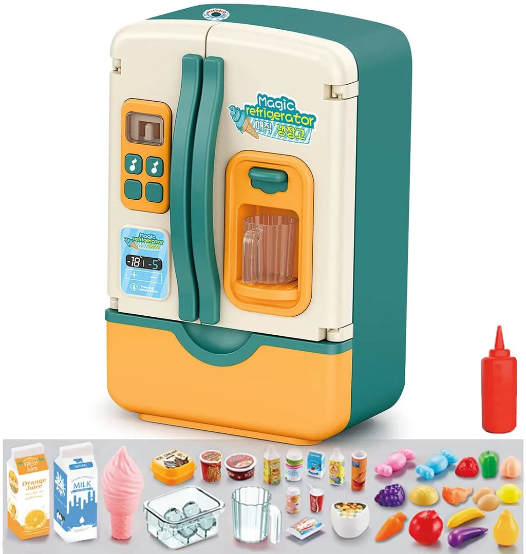 39 PCS Kids Kitchen Toy Refrigerator (Red) L508253