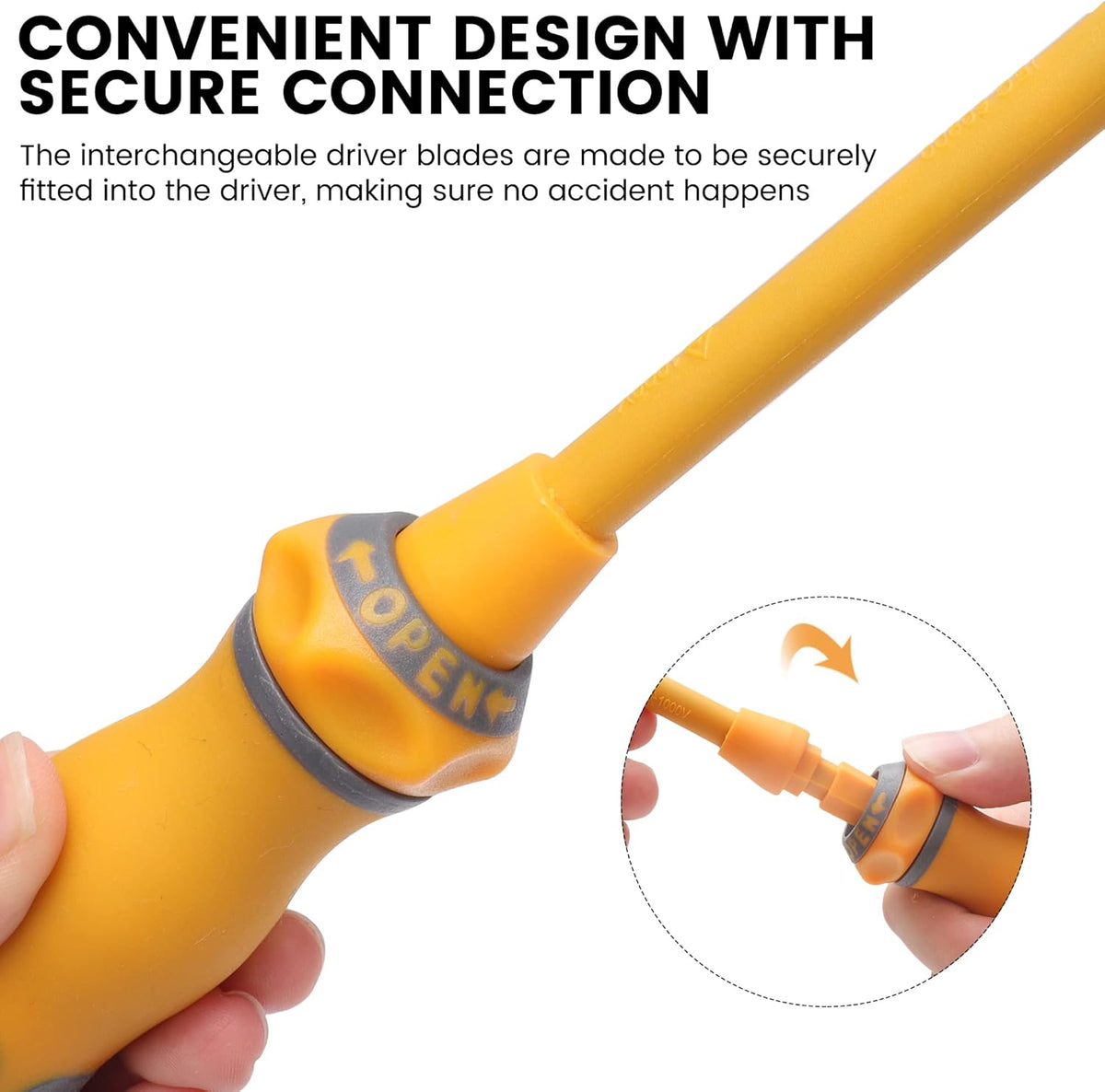 20-in-1 1000V Insulated Screwdriver Set, 12-Pcs Magnetic Phillips Slotted Square Torx Screwdriver, 4-Pcs Cabinet Utility Key & Tool Bag Q875171