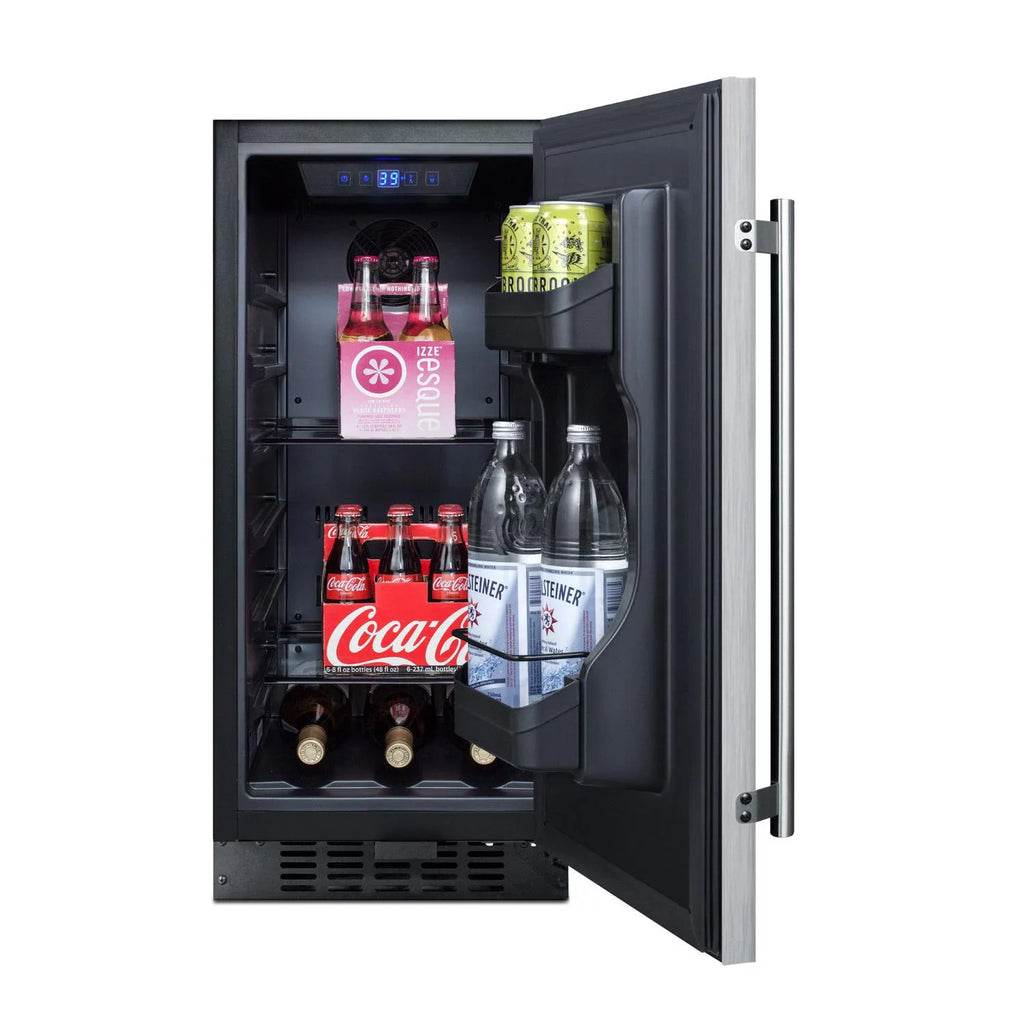 15-Inch 3.0 Cu. Ft. Outdoor Rated Compact Refrigerator - Stainless Steel B5817
