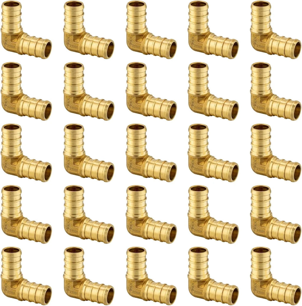 3/4 Inch 90 Degree Elbow Brass Crimp Fitting Z801498
