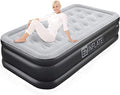 Twin Size Double-High Inflatable Air Mattress with Built in Pump N8800