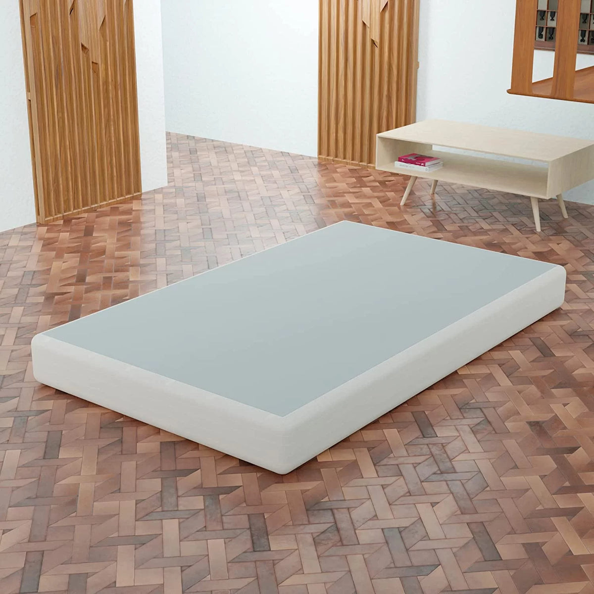 White 4.5-Inch Wood Box Spring H352