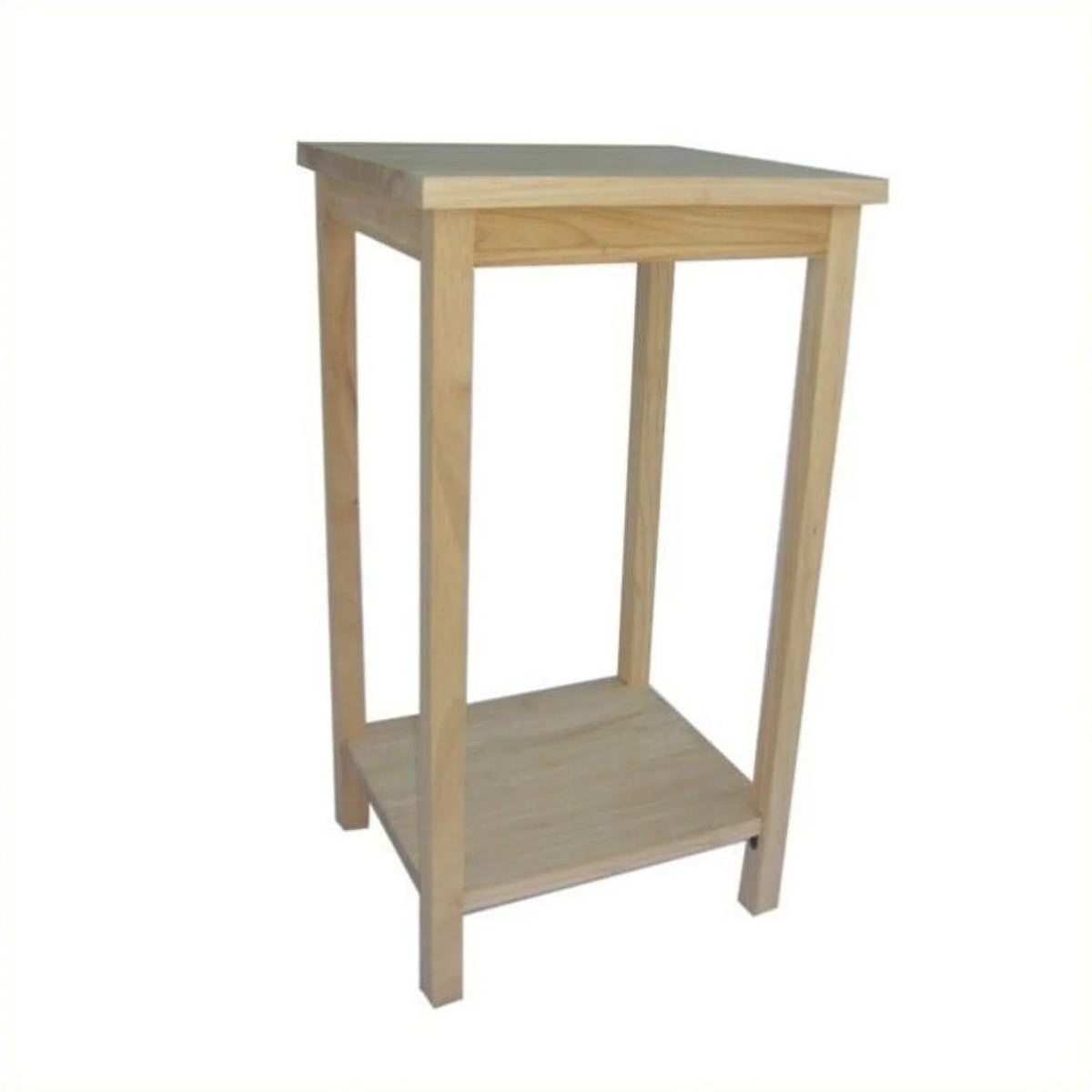 Solid Wood Unfinished Accent Table D7124