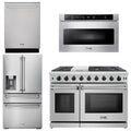 48 Gas Range, Dishwasher, Refrigerator with Water and Ice Dispenser, Microwave A614352