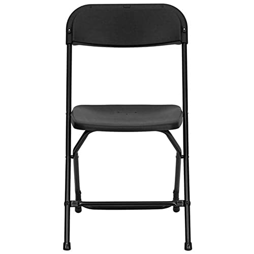 Blue 4 Pack Heavy Duty Poly Plastic Stackable Folding Chairs E55070