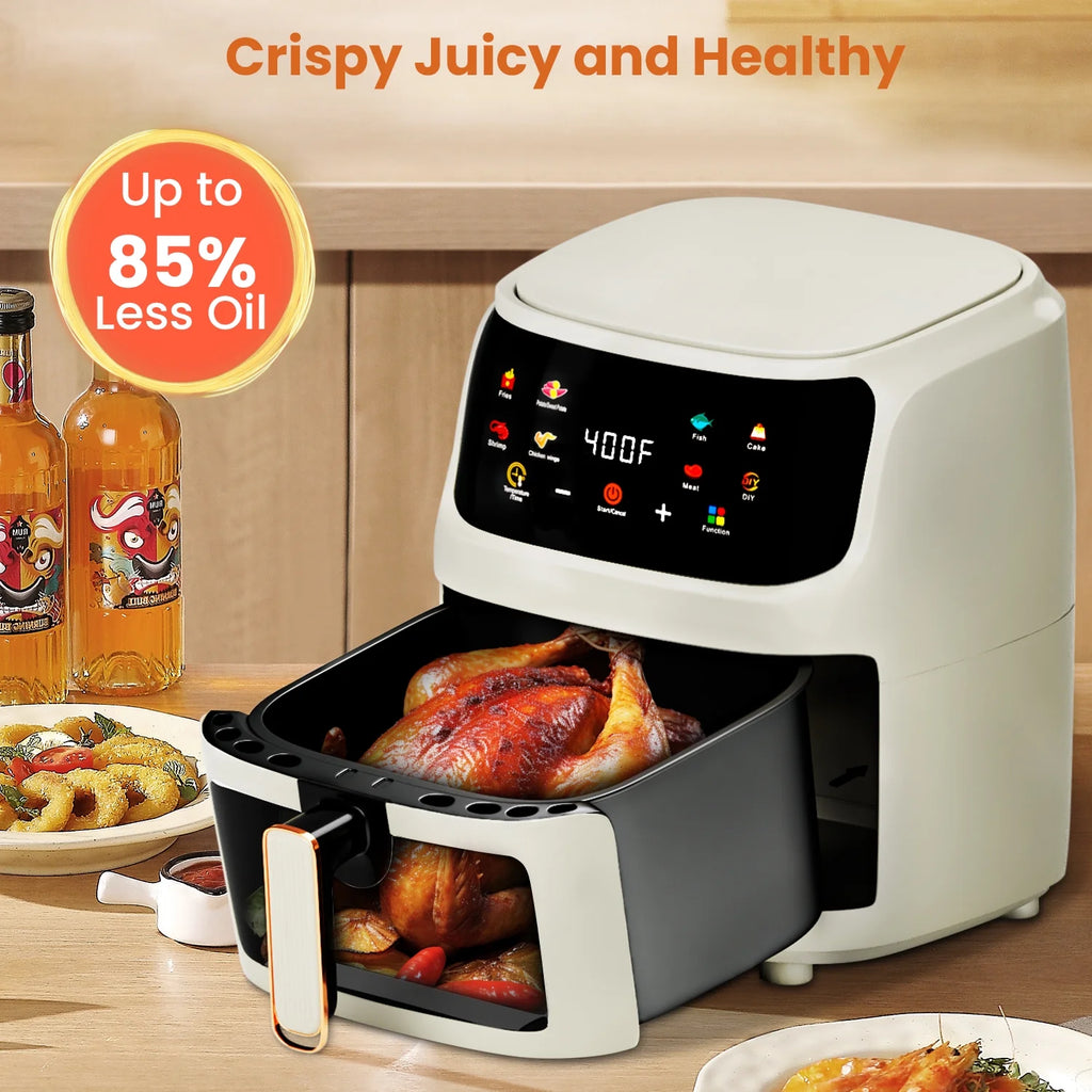 White 7.5QT 8-in-1 Digital Air Fryer C735160