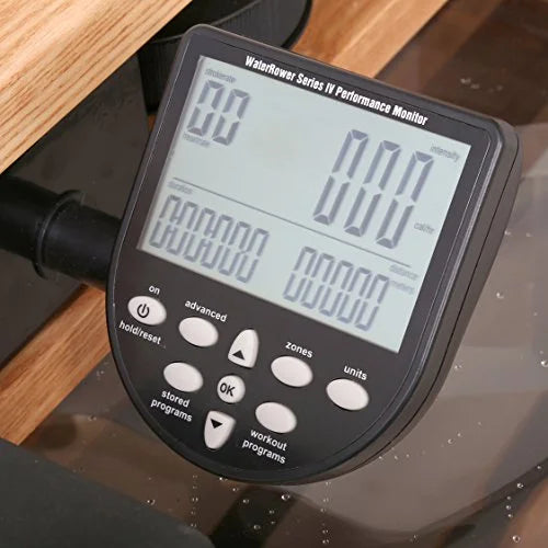Natural Ash Wood Rowing Machine with S4 Monitor K9098