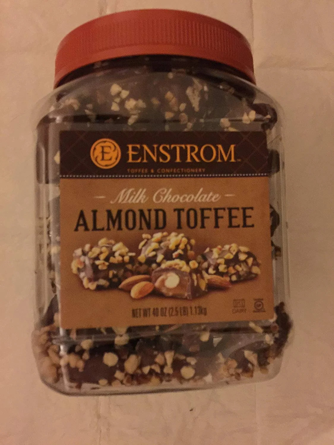 Milk Chocolate Almond Toffee 40 Oz Pack Of 4 V237