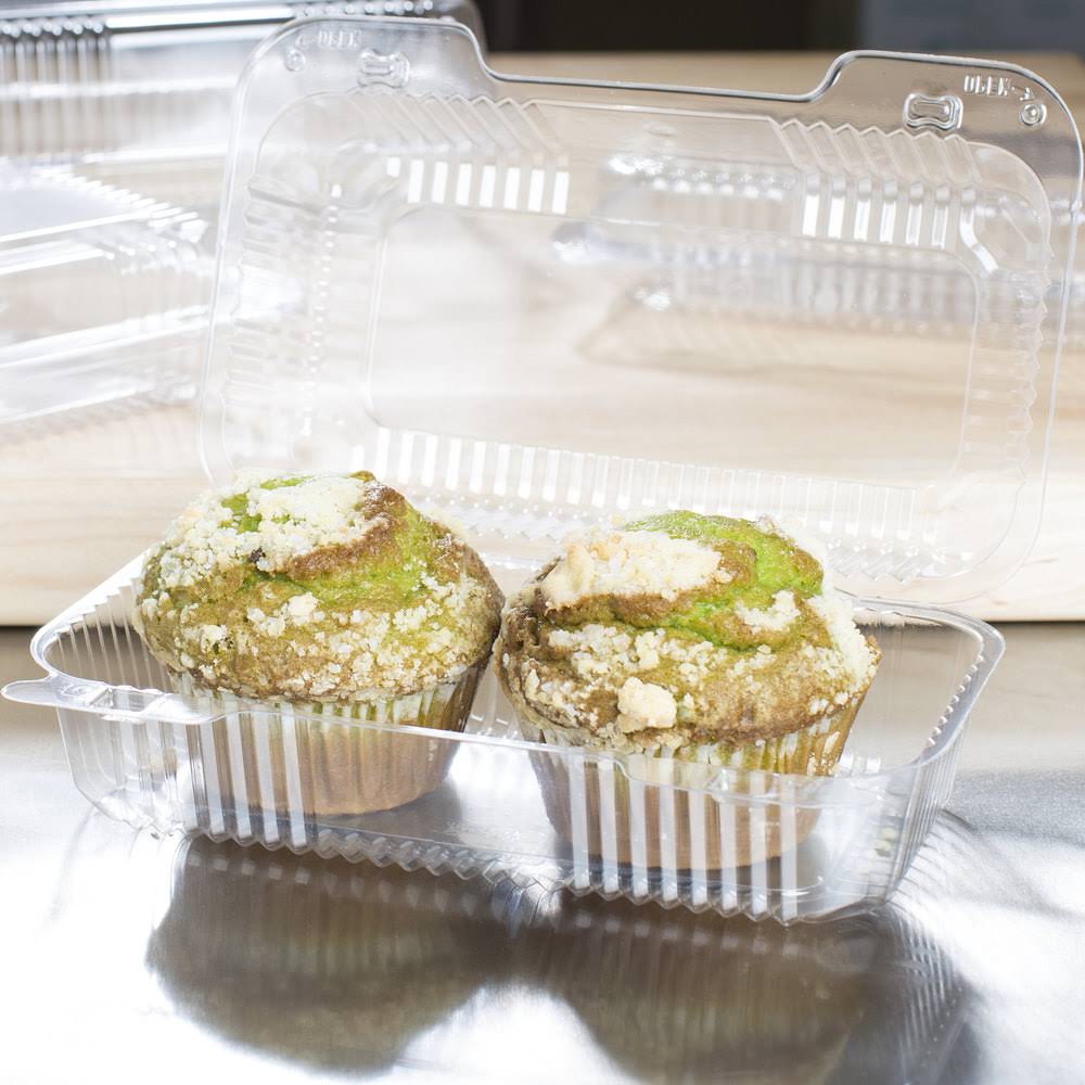 Clear Hinged Lid Containers, 250/Carton D96739