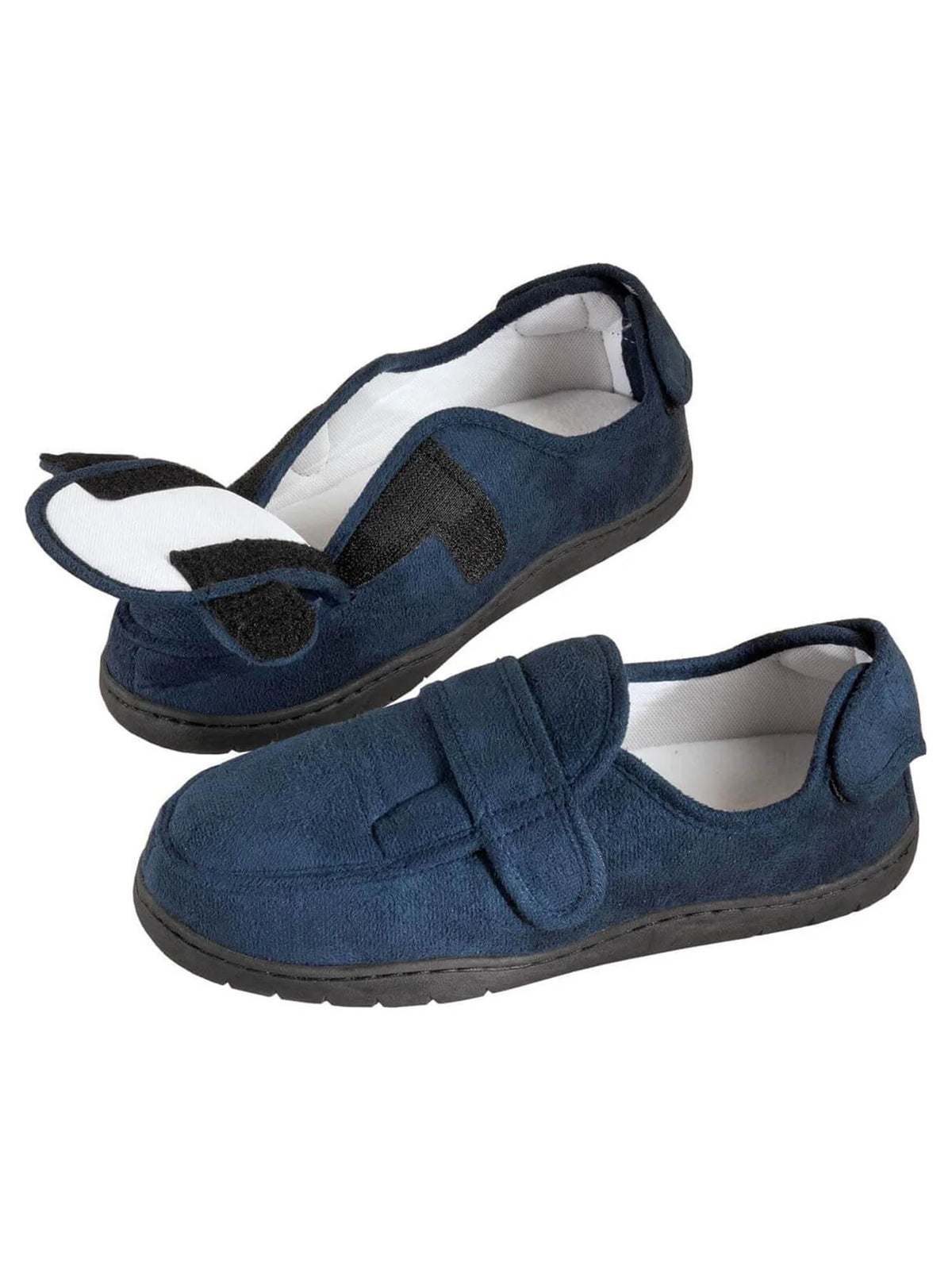 Navy Blue Memory Foam Slippers R98145
