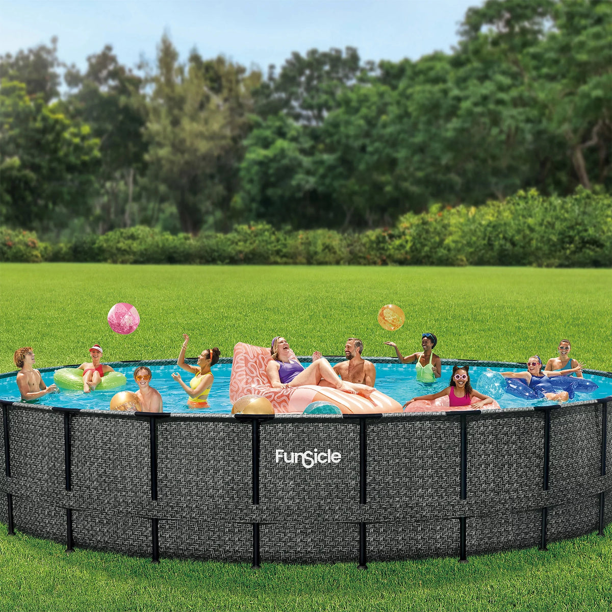 24' x 52" Round Above Ground Swimming Pool I5945