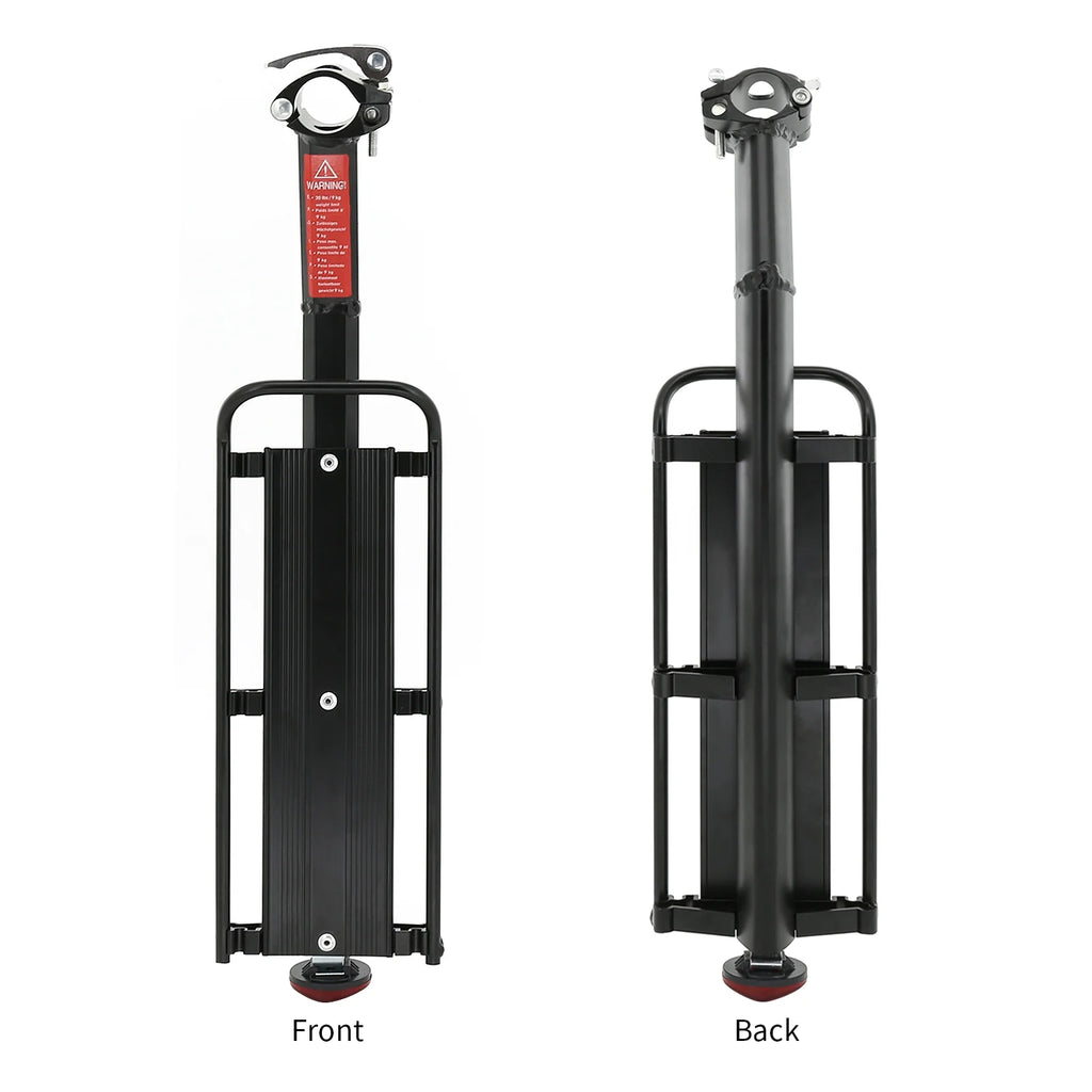 Rear Bike Rack Aluminium Alloy Luggage Carrier with Reflector K381293