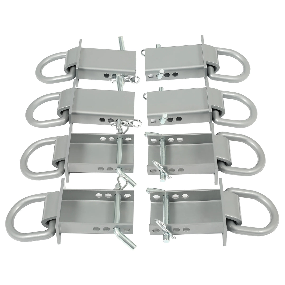 8 Pcs Removable Trailer Stake Pocket Tie Down D Ring Zinc Coated 5400 Lbs Load Limit Q928727