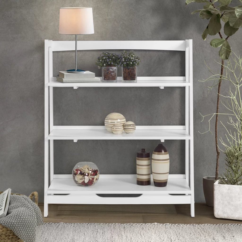 Mid Century White Shelving Unit B86511