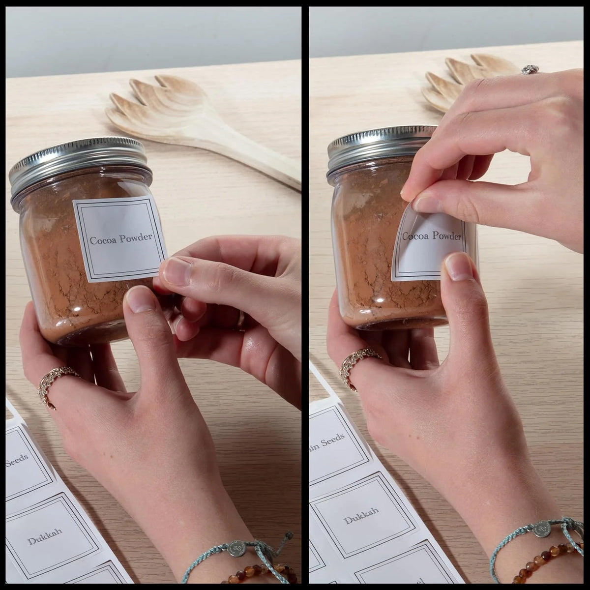 Adjustable Glass Spice Jars Set of 24 with 240 Preprinted Labels Z9128
