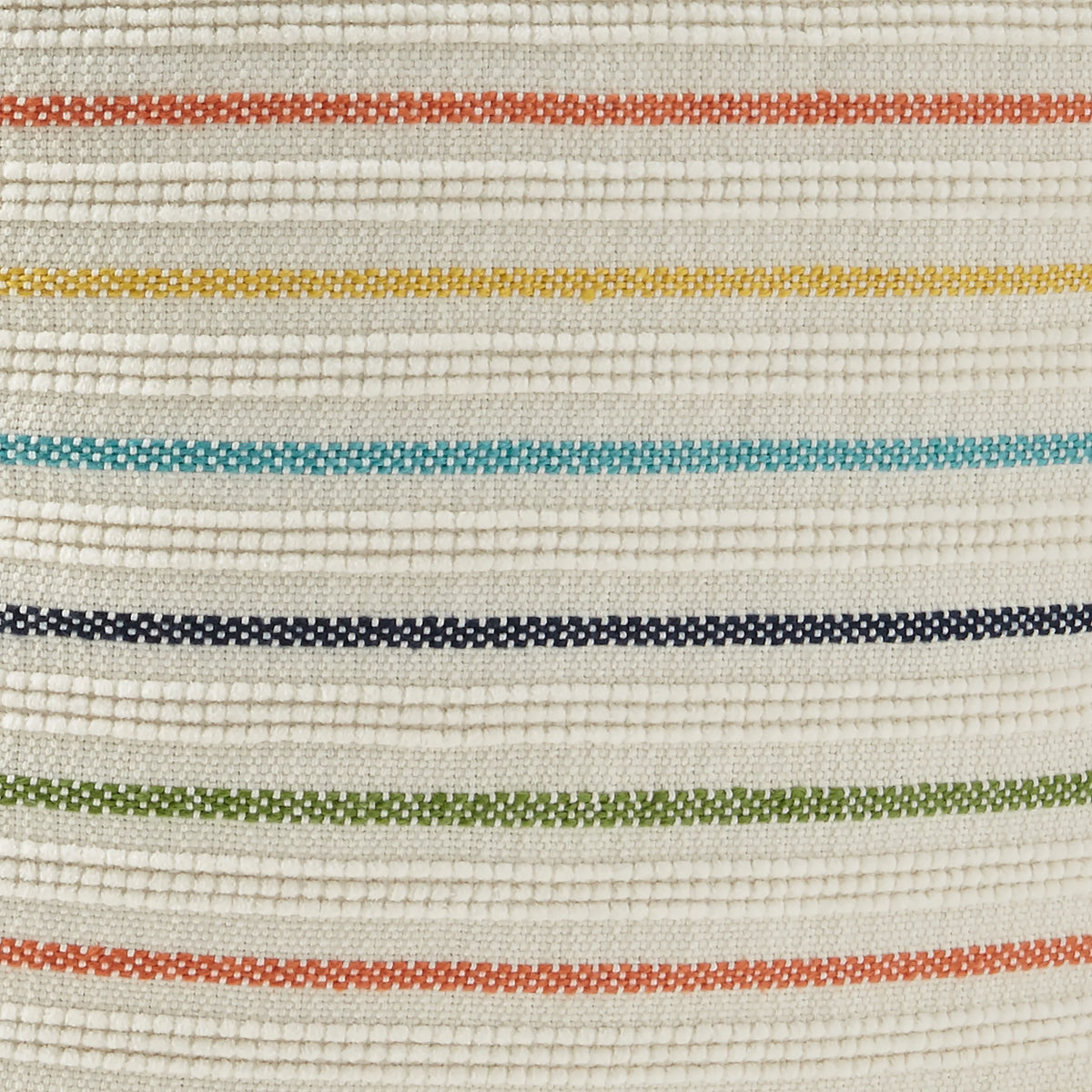 Stripe Outdoor Pouf, 16", Multi-Color S24105