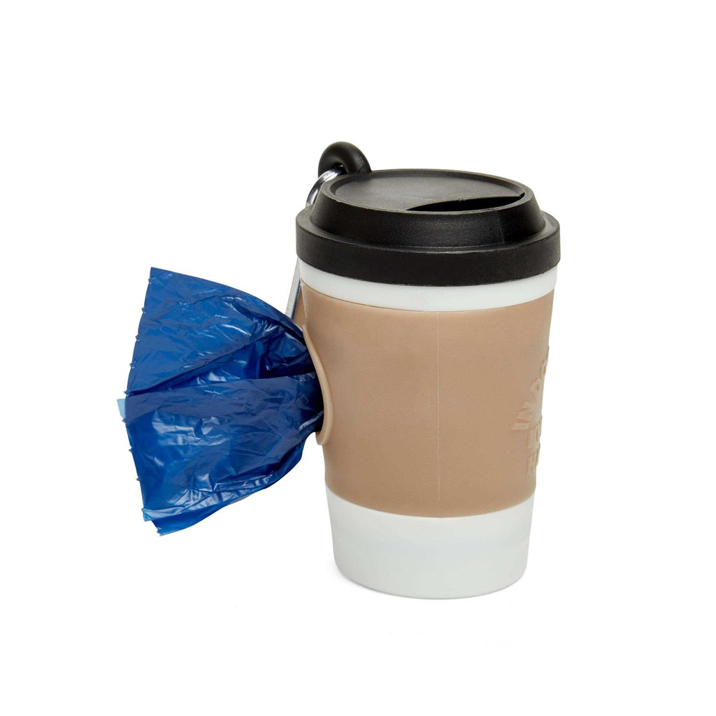 Coffee Cup Dog Waste Bag Dispenser with Refill Rolls R871115