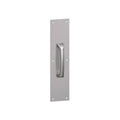 Square Corner Pull Plate with Cast Pull on Satin Stainless W36639