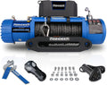 12V 13000 lb Electric Winch Synthetic Rope with Hawse Fairlead Waterproof IP67 D866562