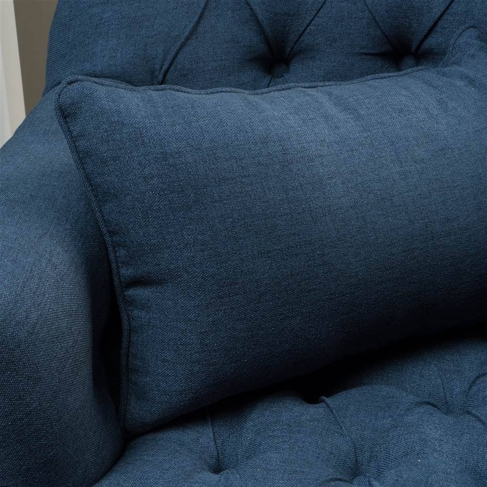 Tufted Club Chair in Dark Blue Q4932
