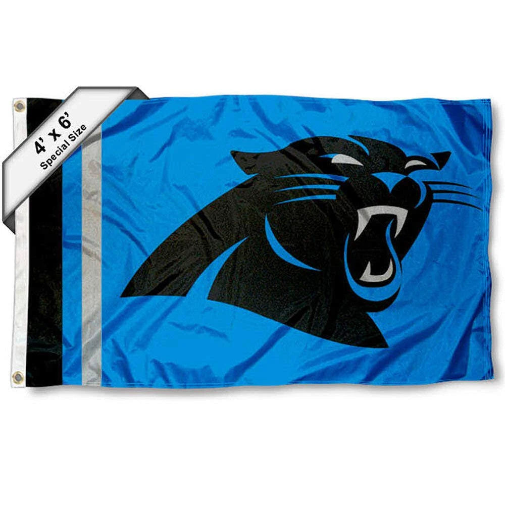 Carolina Panthers 4 x 6 Foot Flag F9819