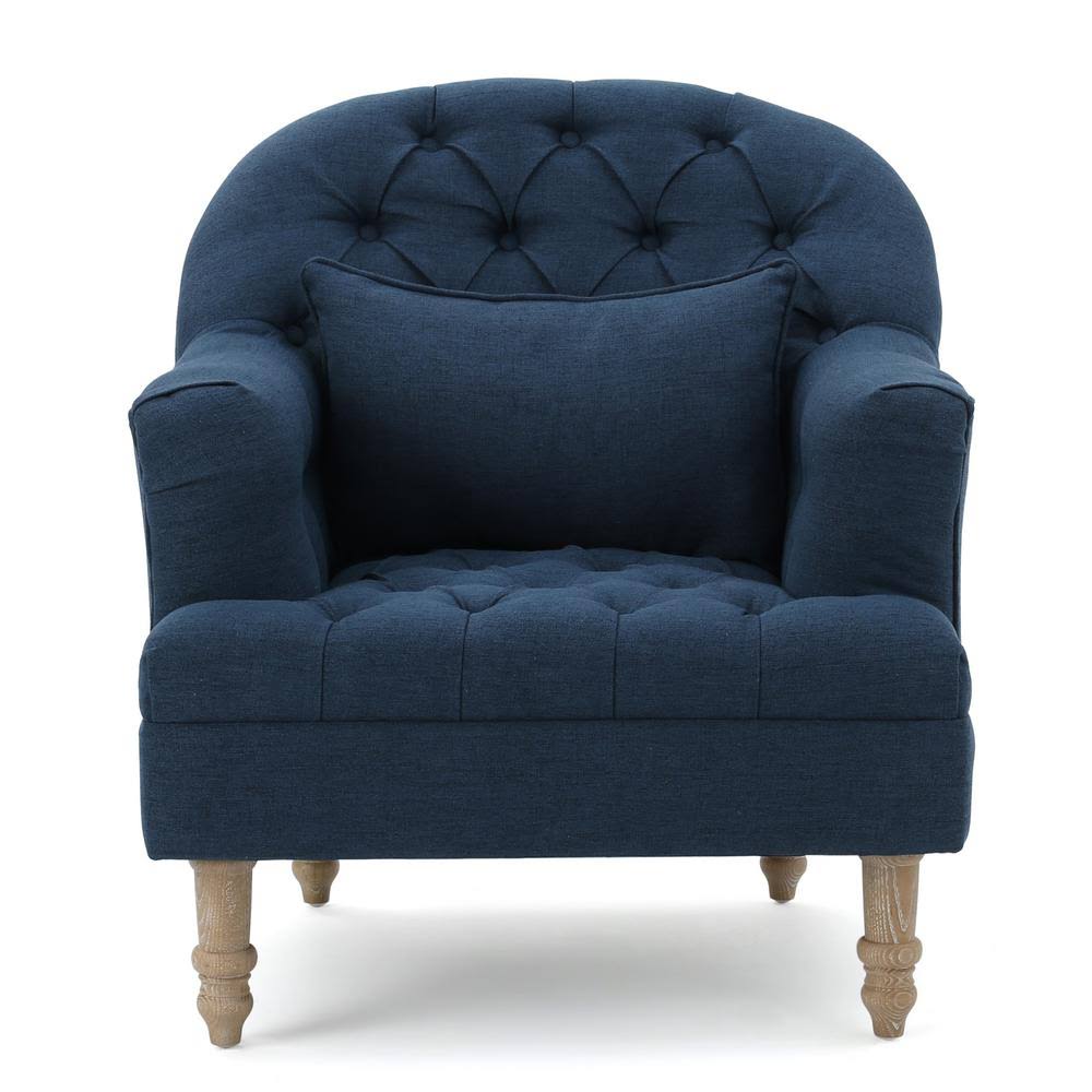 Tufted Club Chair in Dark Blue Q4932