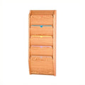Light Oak 5 Pocket File Holder W86037