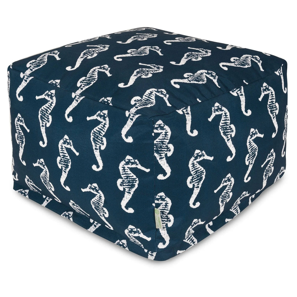 Sea Horse Indoor Outdoor Fabric Ottoman T4906