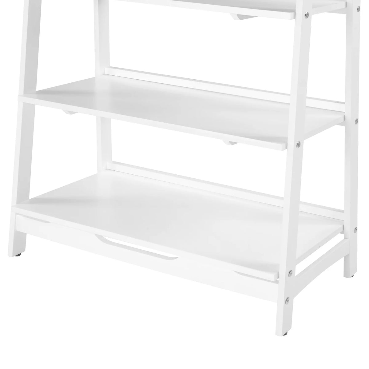 Mid Century White Shelving Unit B86511