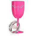 14 oz Double Wall Vacuum Insulated Stainless Steel Wine Tumbler with Lid L395