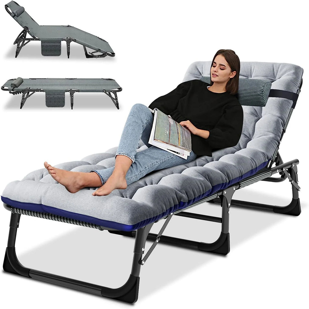 Camping Cot with Mattress and Pillow A262