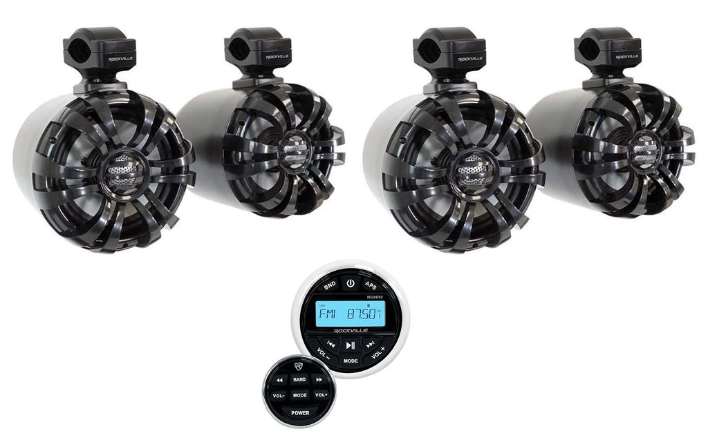 6.5" 600w Marine Wakeboard Swivel Speakers with Receiver D602