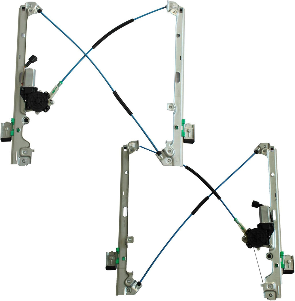 Front Left & Right Power Window Regulator with Motor Assembly E612035