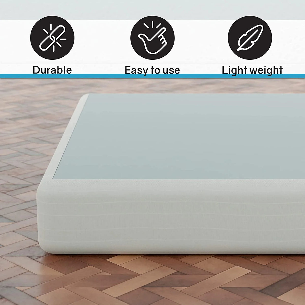 White 4.5-Inch Wood Box Spring H352